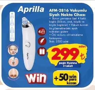 Aprilla Afm-2816 Vakumlu Siyah Nokta Cihazı