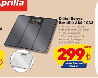 Diji̇Tal Banyo Baskülü Abs 1033