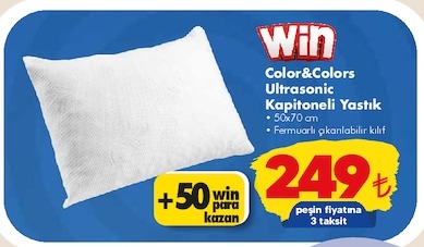 Win Color&Colors Ultrasonic Kapitoneli Yastık