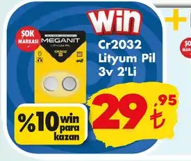 Win Cr2032 Lityum Pil 3V 2'Li