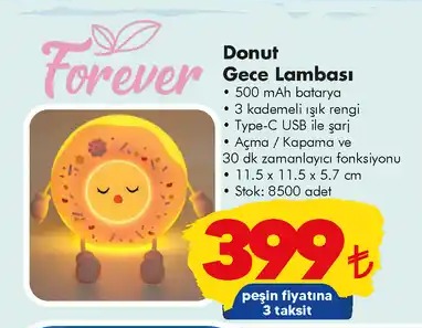 Donut Gece Lambası