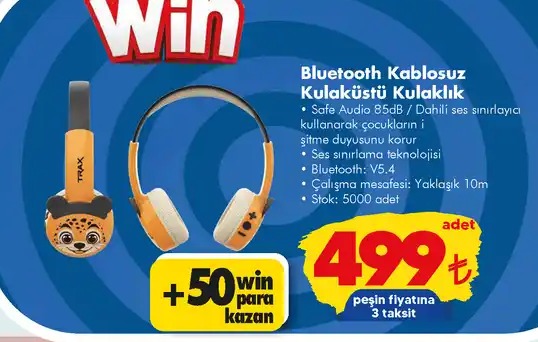 Bluetooth Kablosuz Kulaküstü Kulaklık