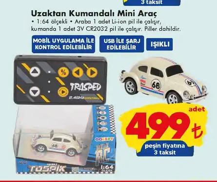Uzakıtan Kumandalı Mini Araç