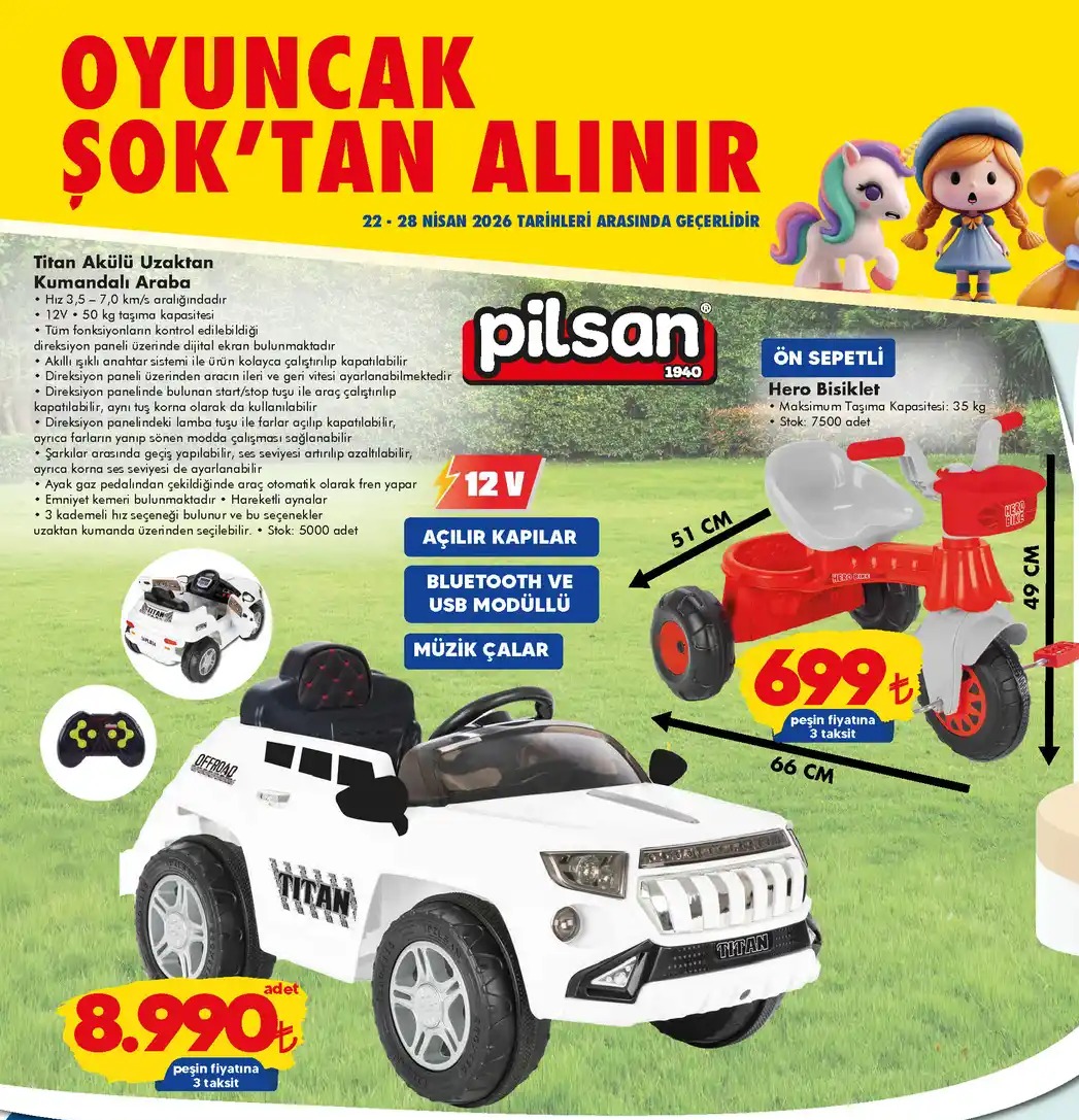 Pilsan Titan Akülü Uzaktan Kumandalı Araba