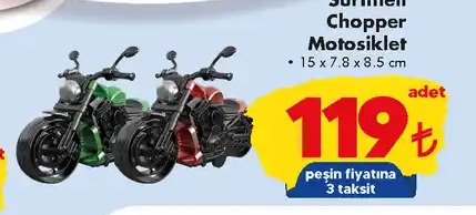 Süslü Chopper Motosiklet 15 X 7.8 X 8.5 Cm