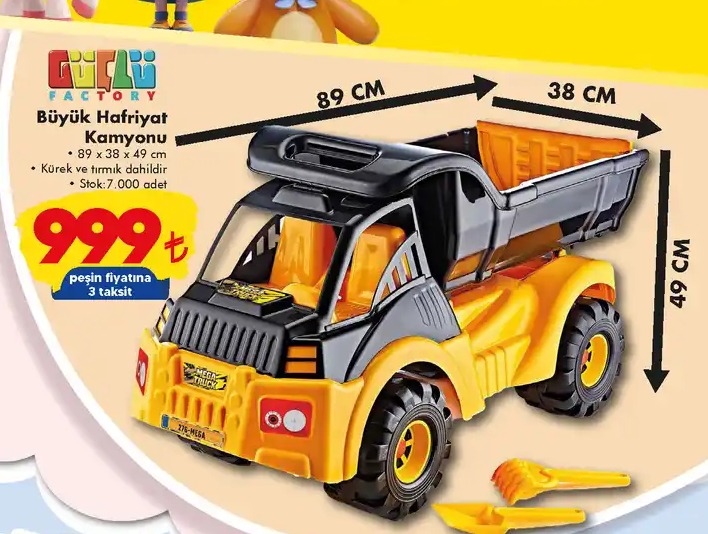 Güçlü Factory Büyük Hafriyat Kamyonu 7000 Adet