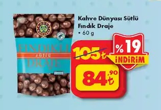 Kahve Dünyası Sütlü Fındık Draje 60G