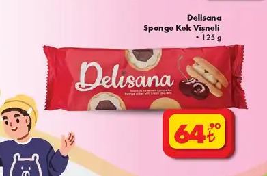 Delisana Sponge Kek Vişneli 125 G