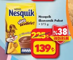 Nesquik Nesquik Sütü Sevidirir Ekonomik Paket 375 G