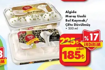 Algida Maraş Usulü Bol Kaymak / Çifte Dövülmüş 500 Ml