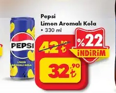 Pepsi Limon Aromalı Kola 330Ml