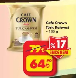Cafe Crown Türk Kahvesi 100G