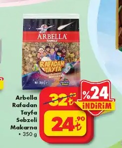 Arbella Rafadan Tayfa Sebzeli Makarna 350G