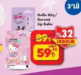 Hello Kity/Kuromi Lip Balm
