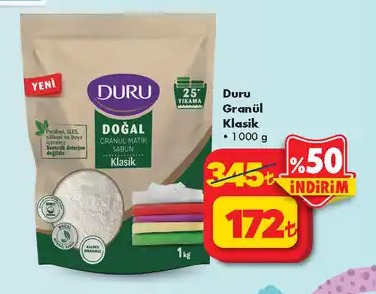 Duru Doğal Granül Klasik Sabun 1000G