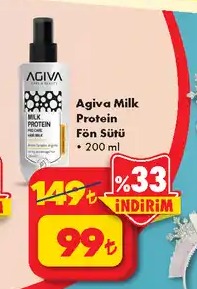 Agiva Milk Protein Fön Sütü 200Ml