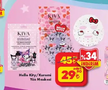 Hello Kity/Kuromi Yüz Maskesi