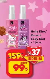 Hello Kity/Kuromi Body Mist 150 Ml