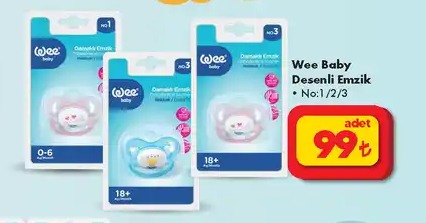 Wee Baby Desenli Emzik No: 1/2/3