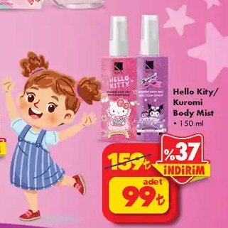 Hello Kitty/Kuromi Body Mist 150Ml