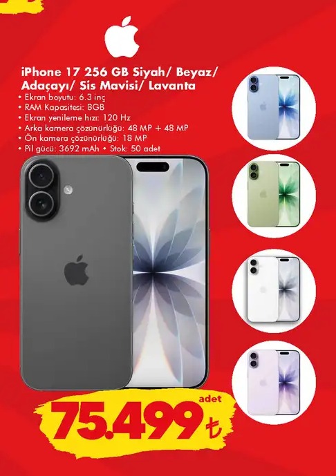Iphone 12 256 Gb Siyah/Beyaz/Açacayi/Sis Mavisi/Lavanta