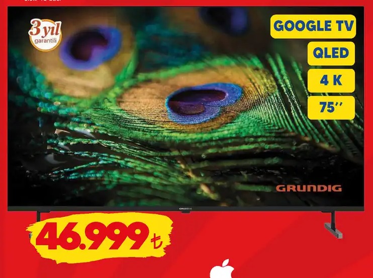 Grundig 75 Inc Google Tv Qled 4K