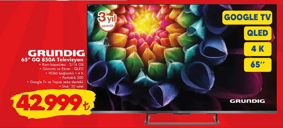 Grundig 65" Gq 850A Televizyon