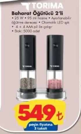 Baharat Öğütücü 2'Li