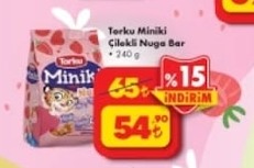 Torku Miniki Çilekli Nuga Bar 240 G