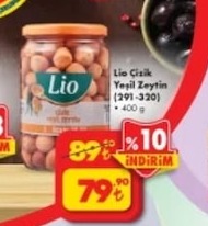Lio Çizik Yeşil Zeytin 400G