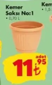 Kemer Saksı No:1 0,70 L