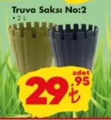 Truva Saksı No:2 2 L