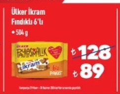 Ülker İkram Fındıklı 6'Lı 504 G