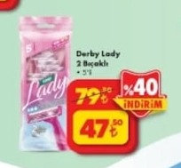 Derby Lady 2 Bıçaklı 5Li