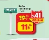 Derby Tıraş Bıçağı Tekli
