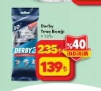 Derby Tıraş Bıçağı 10'Lu