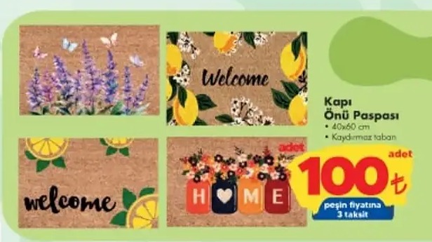 Kapı Önü Paspası 40X60 Cm