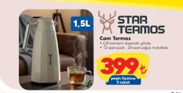 Star Termos Cam Termos 1.5 L