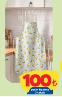 Mutfak Önlüğü Limon Desenli