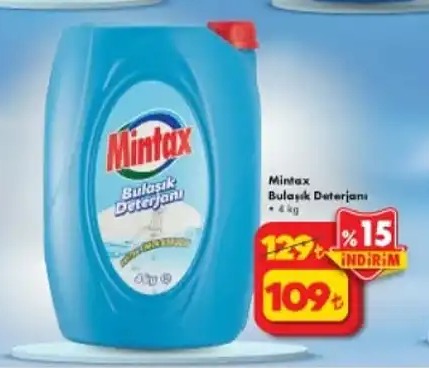 Mintax Bulaşık Deterjanı 4 Kg