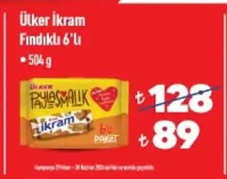 Ülker İkram Fındıklı 6'Lı 504 G
