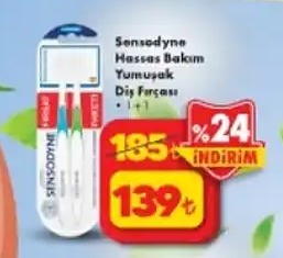 Sensodyne Hassas Bakım Yumuşak Diş Fırçası 1+1