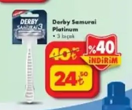 Derby Samurai Platinum 3 Bıçak