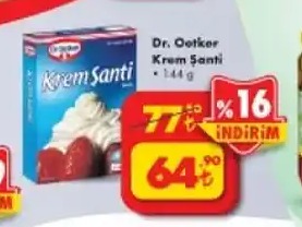Dr. Oetker Krem Şanti 144 G