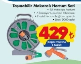 Taşınabilir Makaralı Hortum Seti