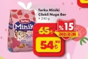 Torku Miniki Çilekli Nuga Bar 240G