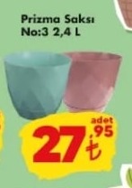 Prizma Saksı No:3 2,4 L