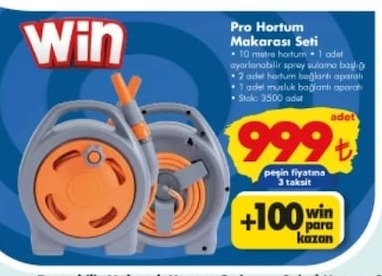 Win Pro Hortum Makarası Seti 10 Metre Hortum