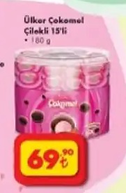 Ülker Çokomel Çilekli 15'Li 180 G