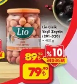 Lio Çizik Yeşil Zeytin 400G